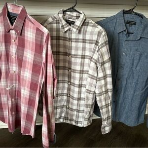 3 button down shirts. Medium. Banana republic
